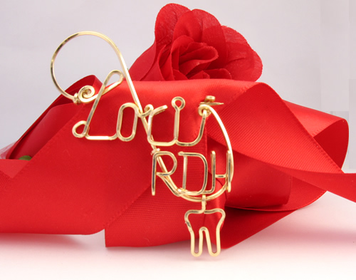 personalized name Pin Wire Jewelry