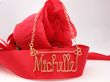 personalized name necklace Wire Jewelry