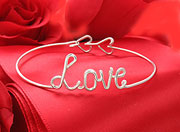 Silver Personalized Wire Jewelry Bracelts