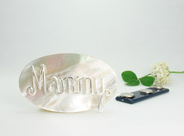 MOP Brooch with magnet fastener 