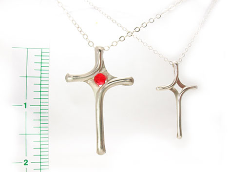 Crosses-large-small-silver-pendants-Custom
