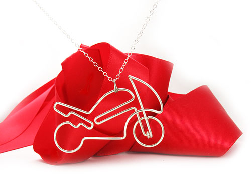  Sport Bike Motorcycle Streetfighter - Pendant with necklace. * Click & Order