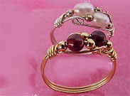 Elaborate Ring- Gold wire Silver Ring Jewelry Ring