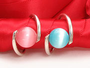 Ring Cat Eye silver Wire Jewelry gold