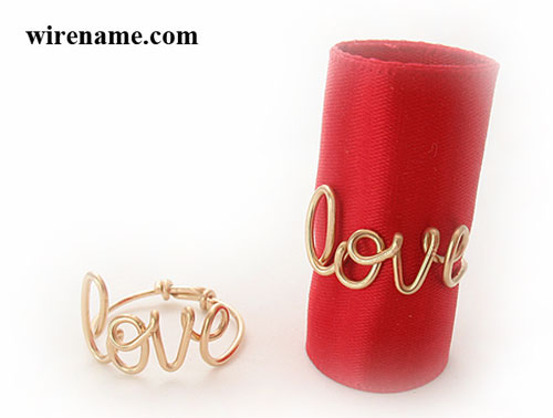 personalized love ring handmade 