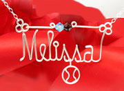 Silver Personalized Necklace wire Jewelry