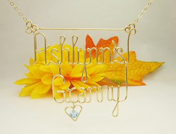 Gold necklace - Two Names