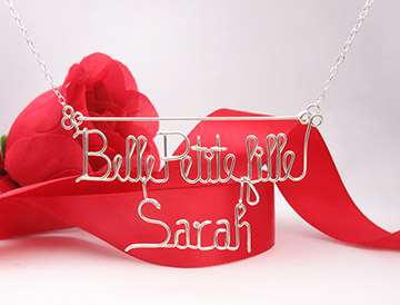Silver or Gold 4 Words Necklace