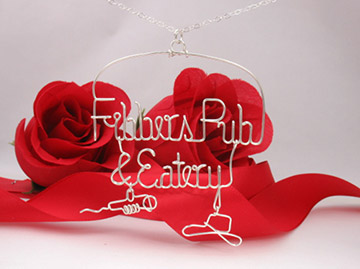 personalized name necklace crown 