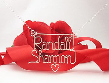 personalized name necklace Wire Jewelry