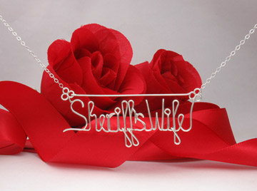 personalized name necklace Wire Jewelry
