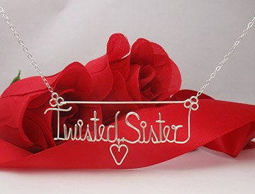personalized name necklace Wire Jewelry