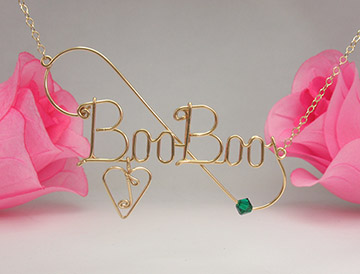 personalized name necklace Wire Jewelry