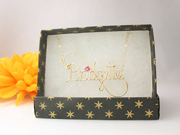 personalized name necklace Wire Jewelry