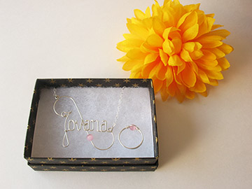 personalized name necklace Wire Jewelry