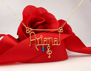 personalized name necklace Wire Jewelry
