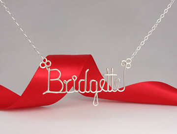 personalized name necklace Wire Jewelry