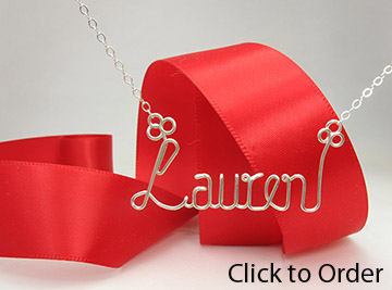 personalized name necklace Wire Jewelry