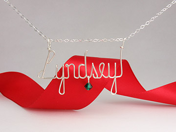 personalized name necklace Wire Jewelry