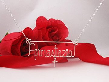 personalized name necklace Wire Jewelry