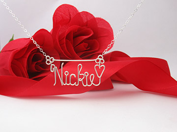 personalized name necklace Wire Jewelry