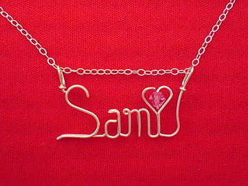 personalized name necklace Wire Jewelry