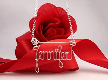personalized name necklace Wire Jewelry