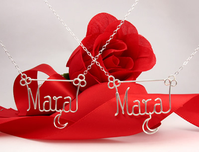 personalized name necklace Wire Jewelry