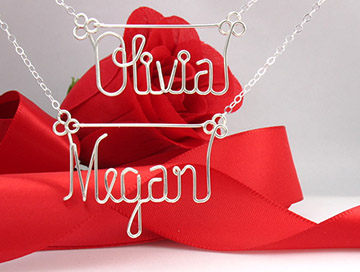 personalized name necklace Wire Jewelry