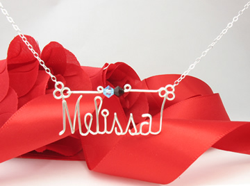 personalized name necklace Wire Jewelry
