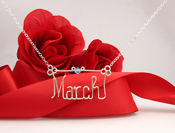 personalized name necklace Wire Jewelry