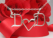 Initial Personalized wire Jewelry Necklace