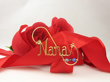 personalized name pin Wire Jewelry