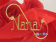 Gold Personalized Pin Brooch wire Jewelry