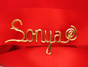 Gold Personalized Pin Brooch wire Jewelry