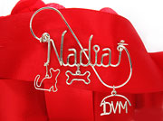 Silver Cat Bone Personalized Wire Brooch Jewelry Pin Brooch 