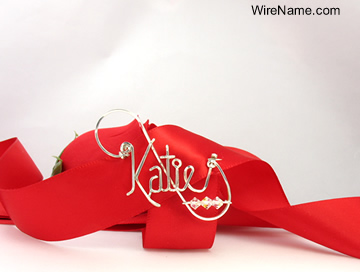 personalized name pin Wire Jewelry